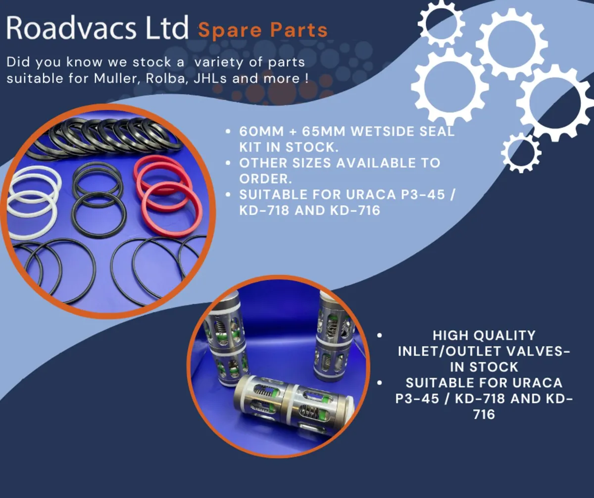 We sell spare parts for Muller, Rolba, JHL & more