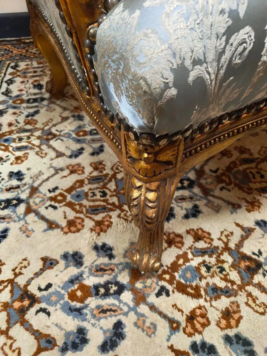 A Very Nice Pair of Vintage French Wingback Chairs - Image 4