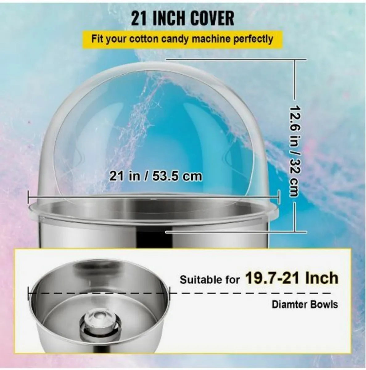 20.5" Diameter Candy Floss Cover for Candy Floss - Image 3