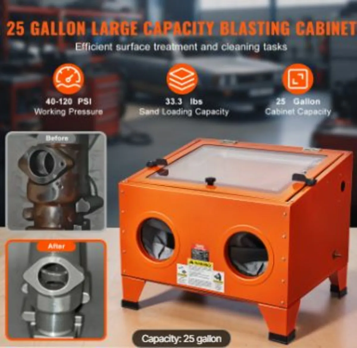 25 Gallon Sandblasting Cabinet - Image 2