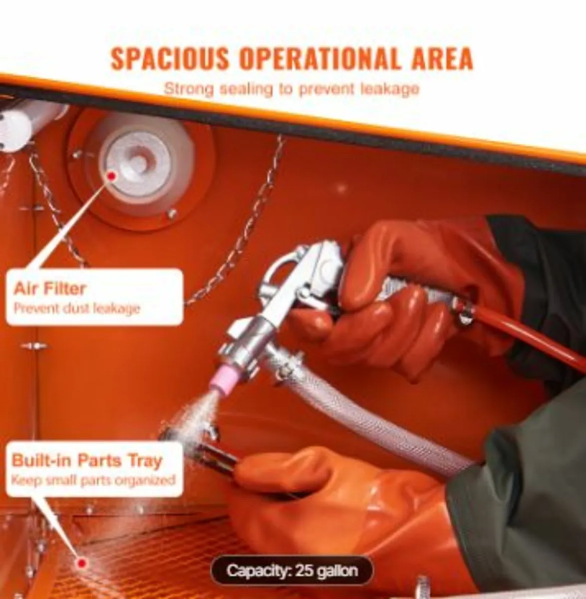 25 Gallon Sandblasting Cabinet - Image 3