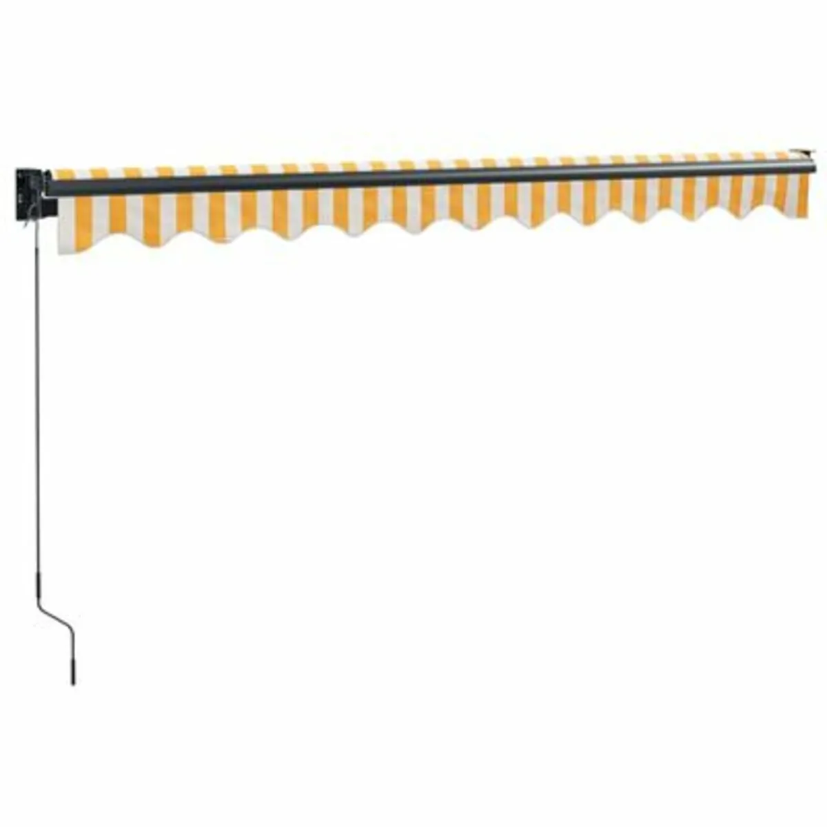 Retractable Awning Yellow and White 3x2.5 m Fabric - Image 4