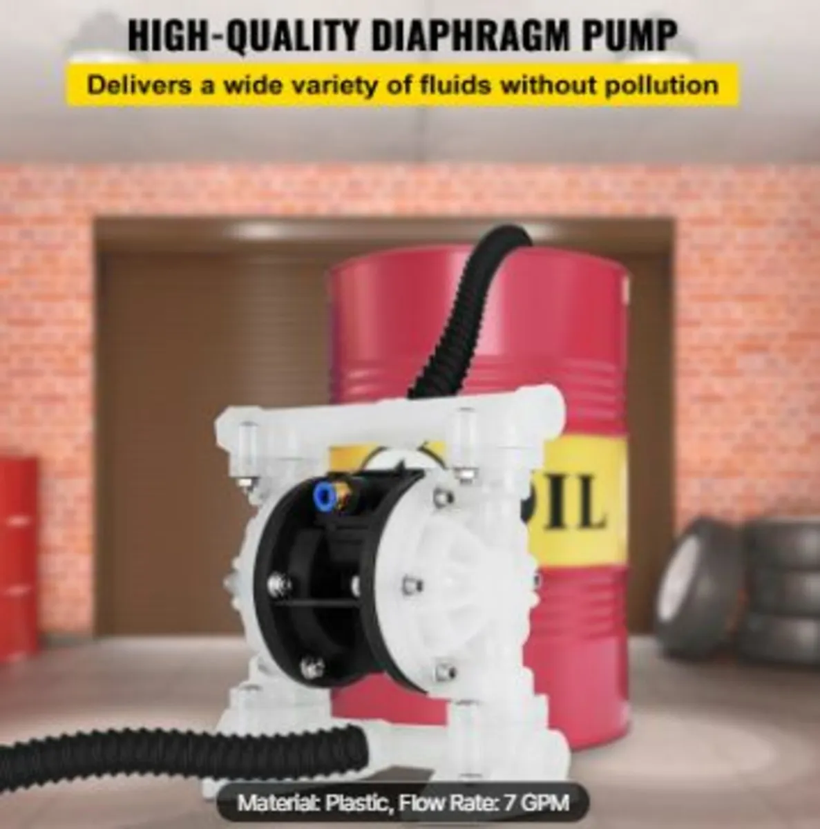 Air Double Diaphragm Pump 7GPM - Image 2