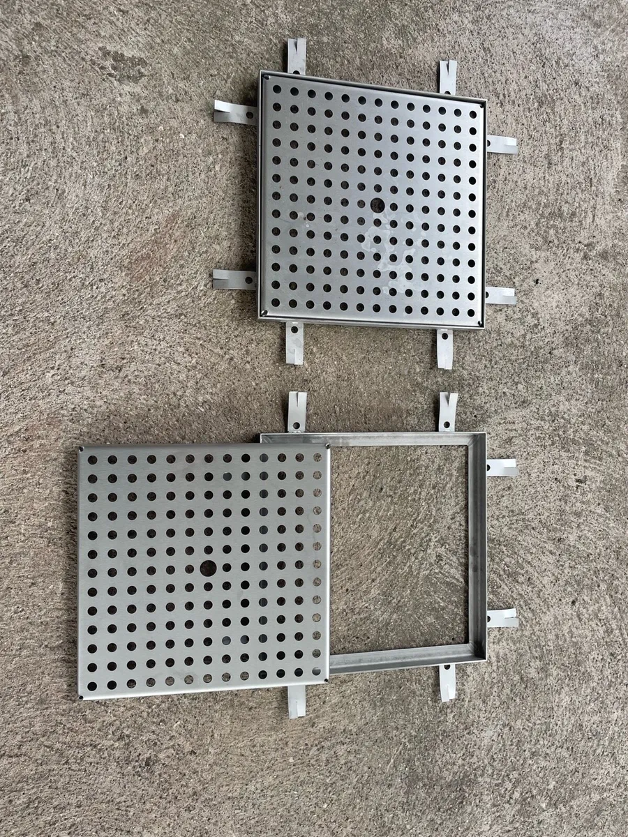 2 Stainless Steel Manhole covers &recess