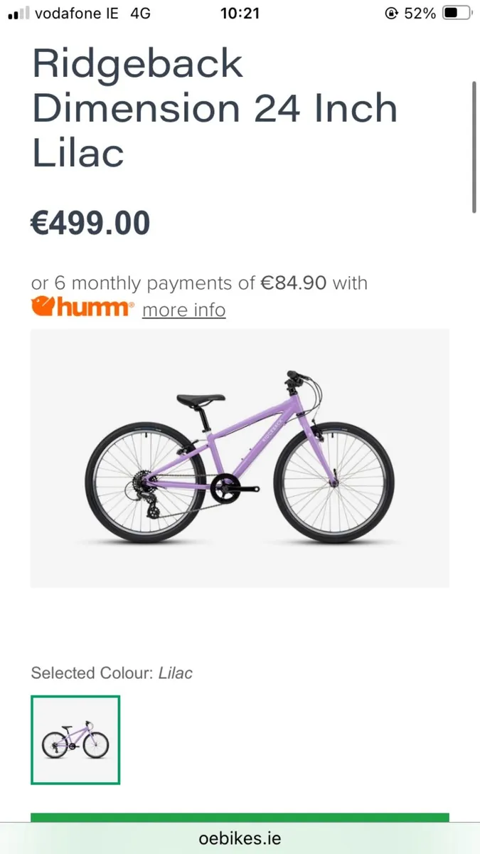 Girls 24” Ridgeback Bike - Image 2