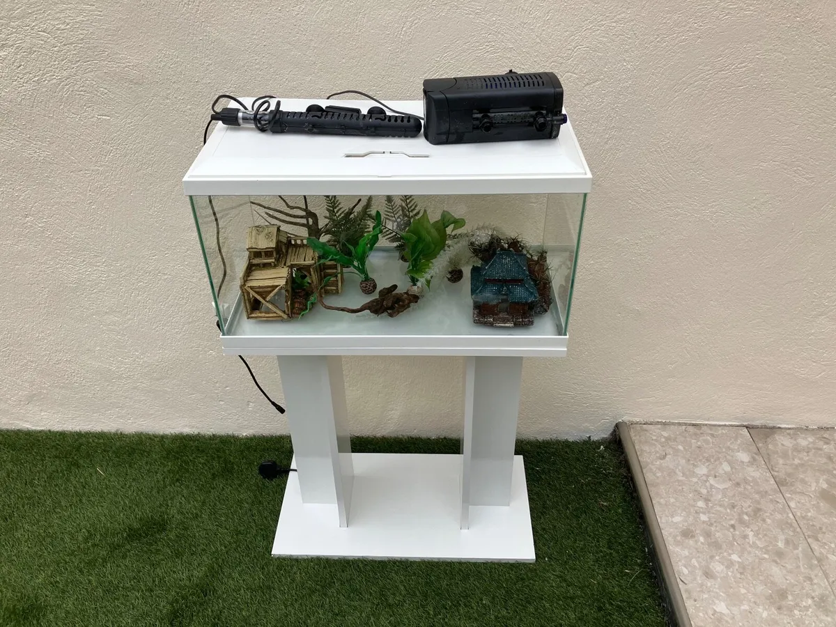 Fish tank 54L with stand and decor - Image 3