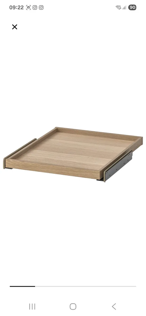 4 IKEA shelves and trays for Pax Wardrobes - Image 1