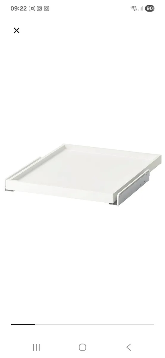 4 IKEA shelves and trays for Pax Wardrobes - Image 2