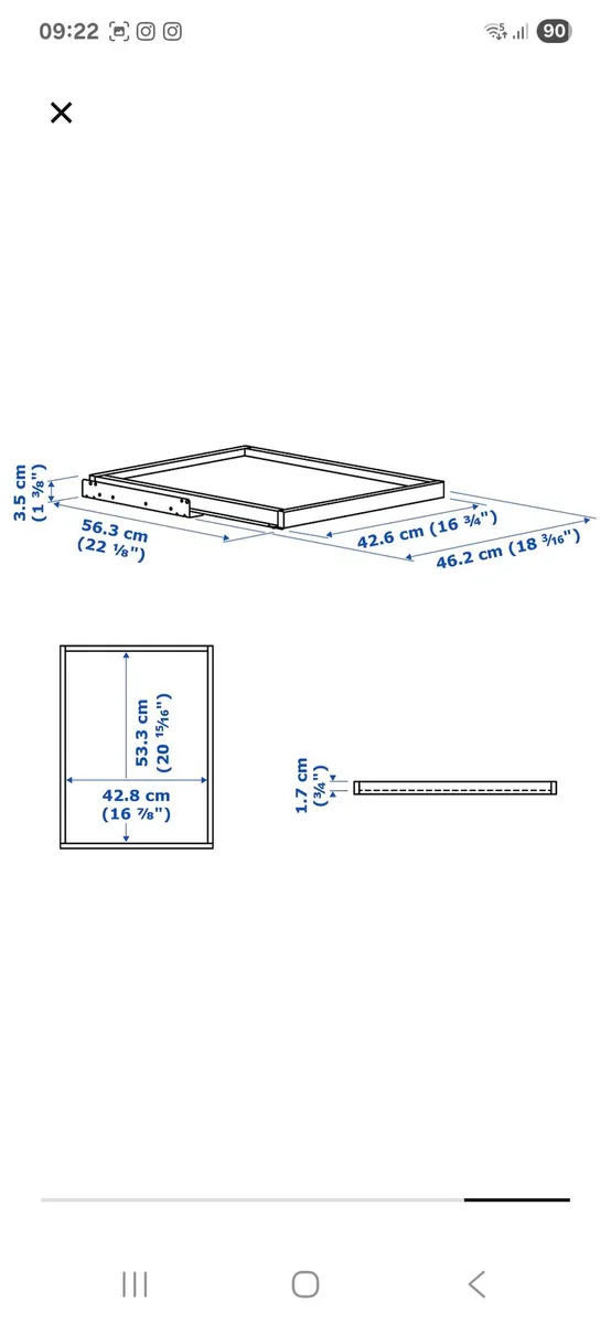 4 IKEA shelves and trays for Pax Wardrobes - Image 3