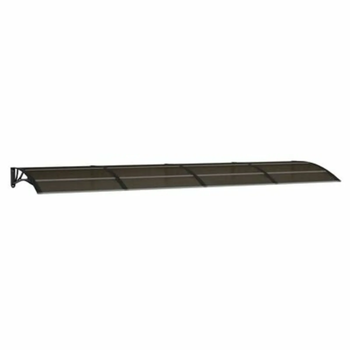 Door Canopy Black 400x100 cm Polycarbonate - Image 1