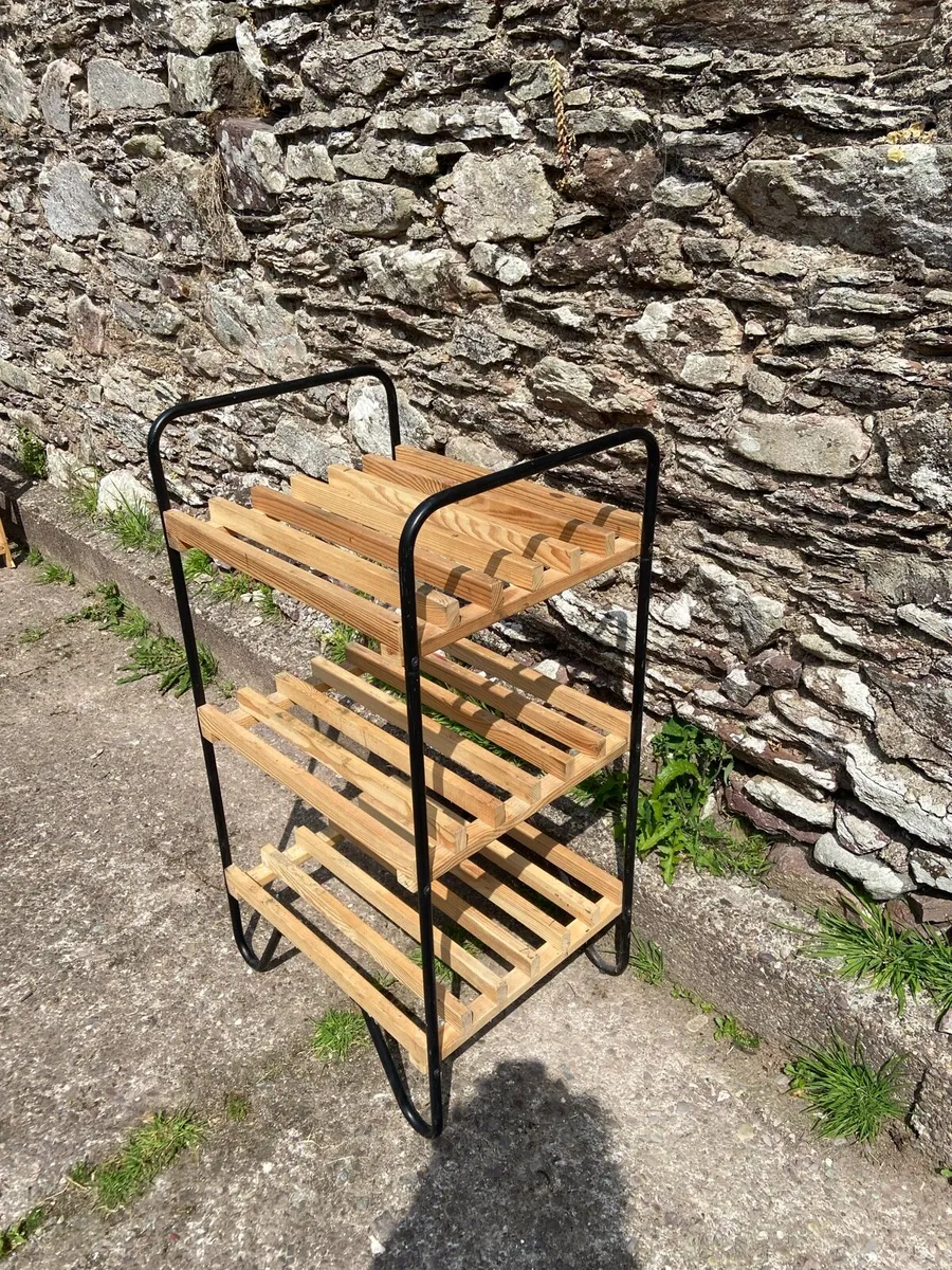 Industrial Style 3 Tier Shelf Unit 96cm high - Image 3