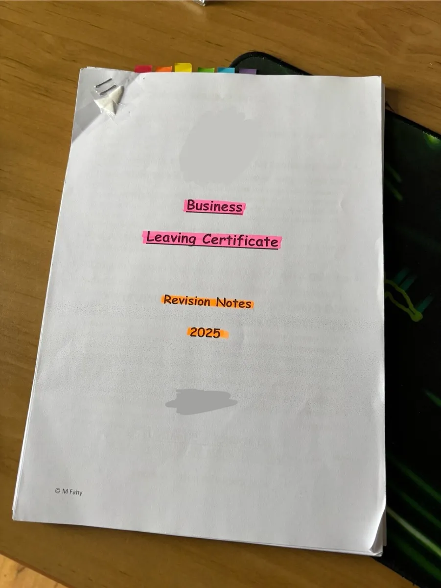 LC Higher Level Business Notes - Image 1