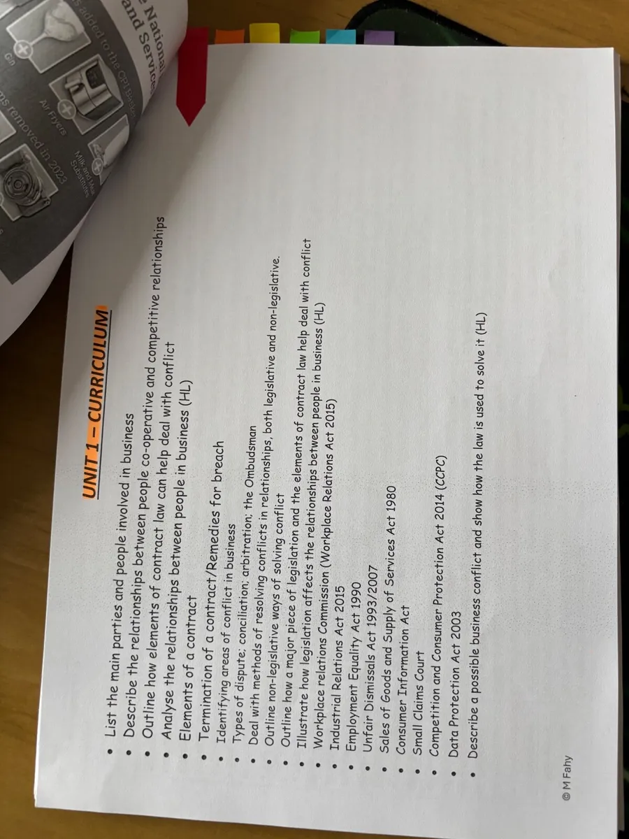 LC Higher Level Business Notes - Image 2