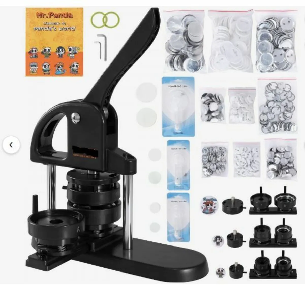 Button Maker Machine, 1/1.25/2.28 inch(25/32/58mm - Image 1