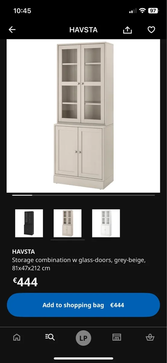 IKEA Havsta cabinet - grey - Image 4
