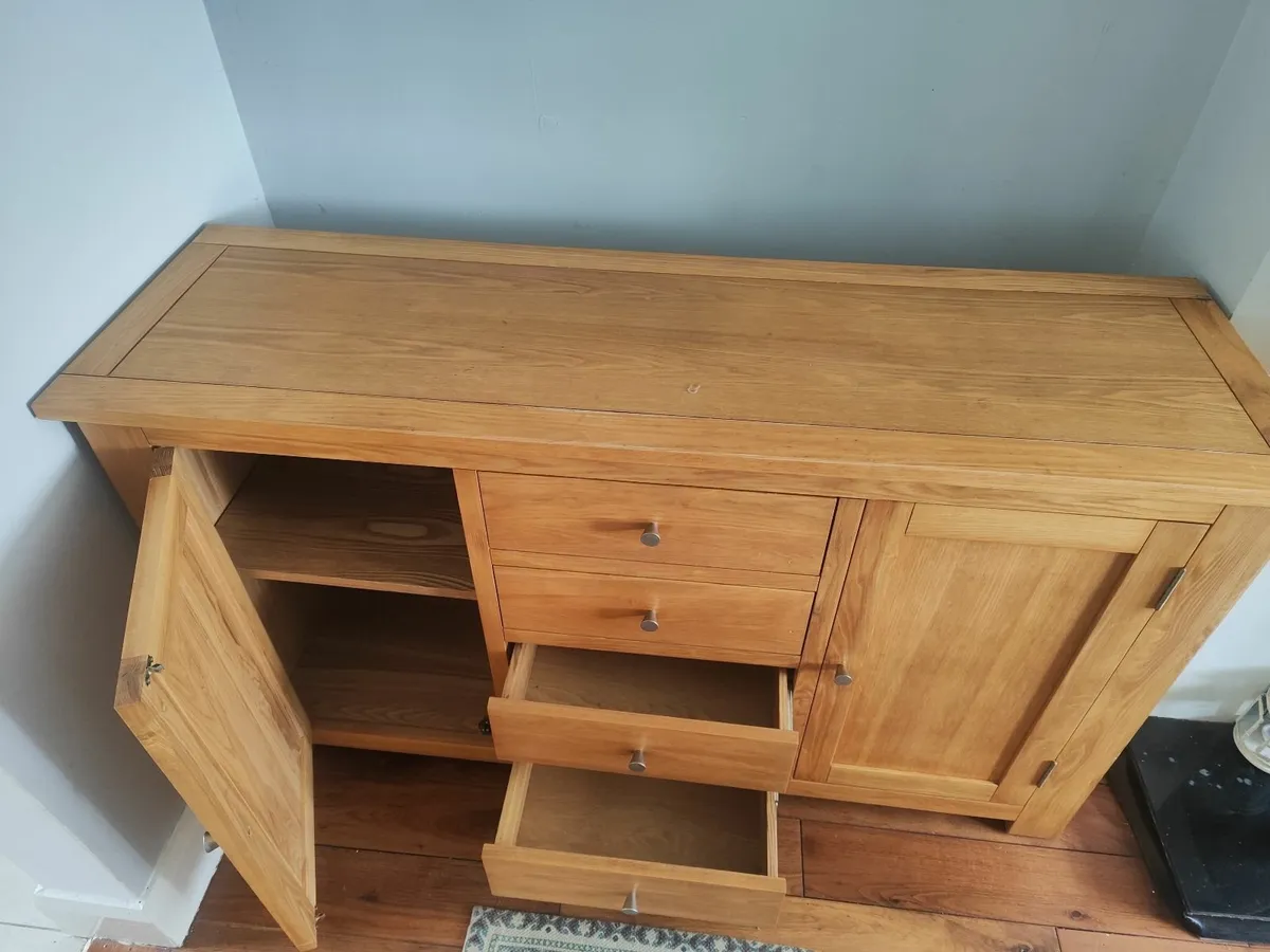 Solid oak sideboard - Image 2