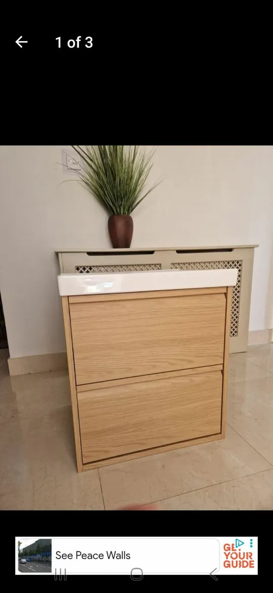 Wall Hung Vanity Unit and Basin New - Image 1
