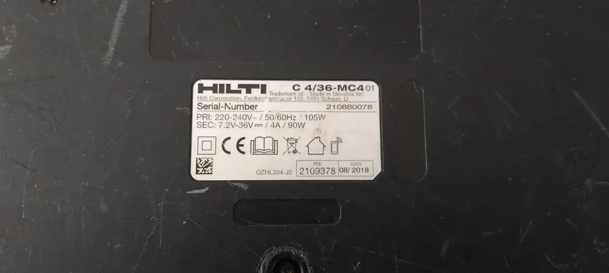 Hilti C 4/36-MC4 Charger 240v - Image 4