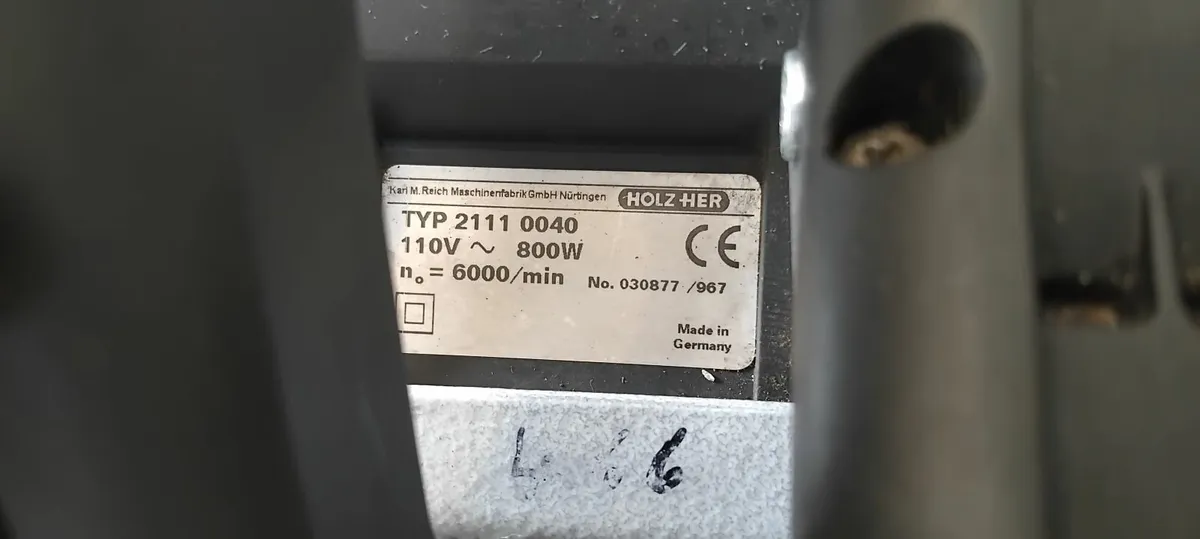 Holz-her 2111 Plunge Saw 110v - Image 3