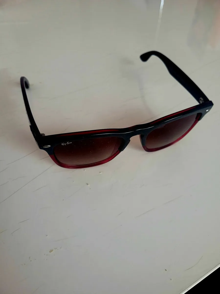 Ray-Ban Sunglasses – Red & Black Frame - Image 2