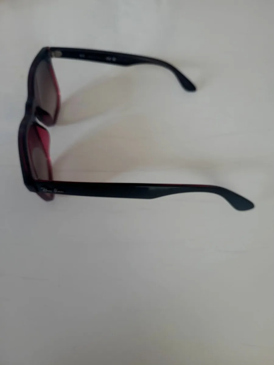 Ray-Ban Sunglasses – Red & Black Frame - Image 3