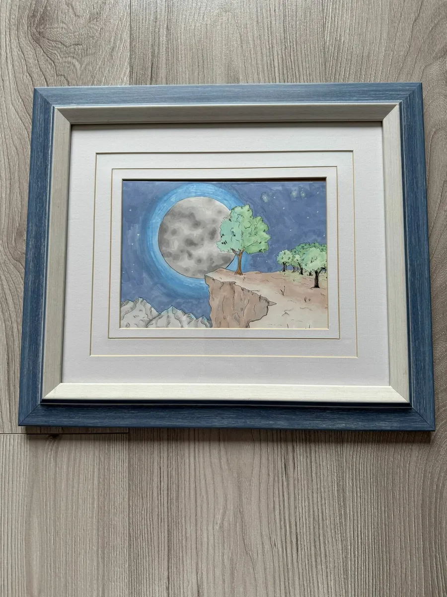 Dreaming – Hand-Drawn Night Scene by Vik.K.