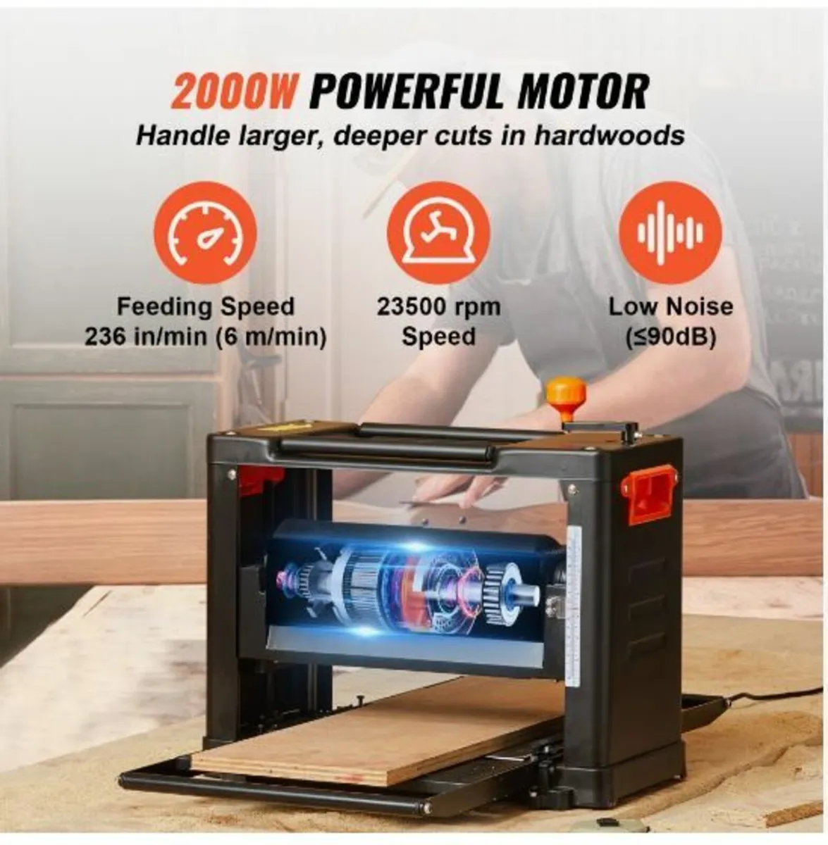 Thickness Planer, Two Speed - Image 3