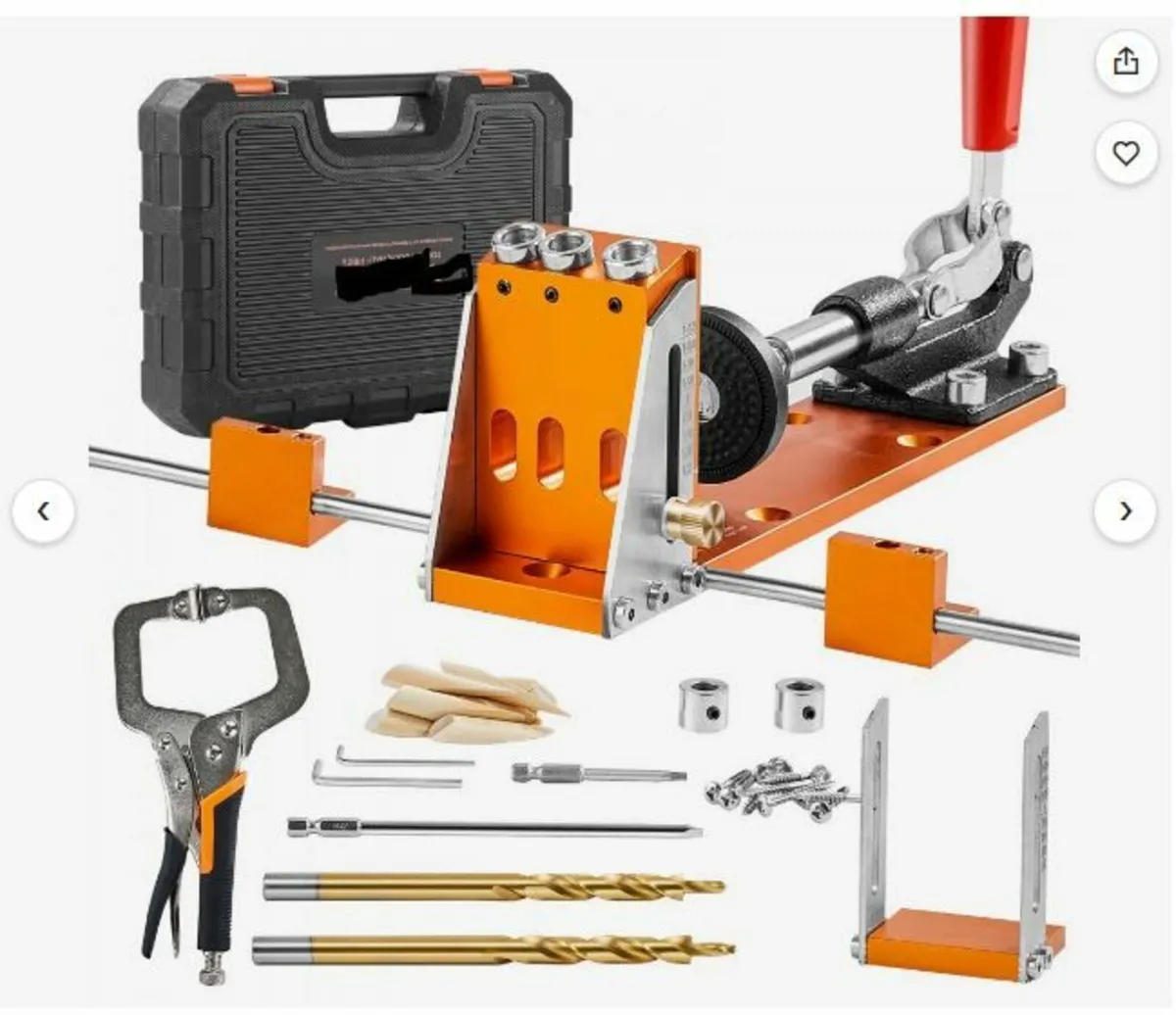 Pocket Hole Jig Kit, 34 Pcs Pocket Hole - Image 1