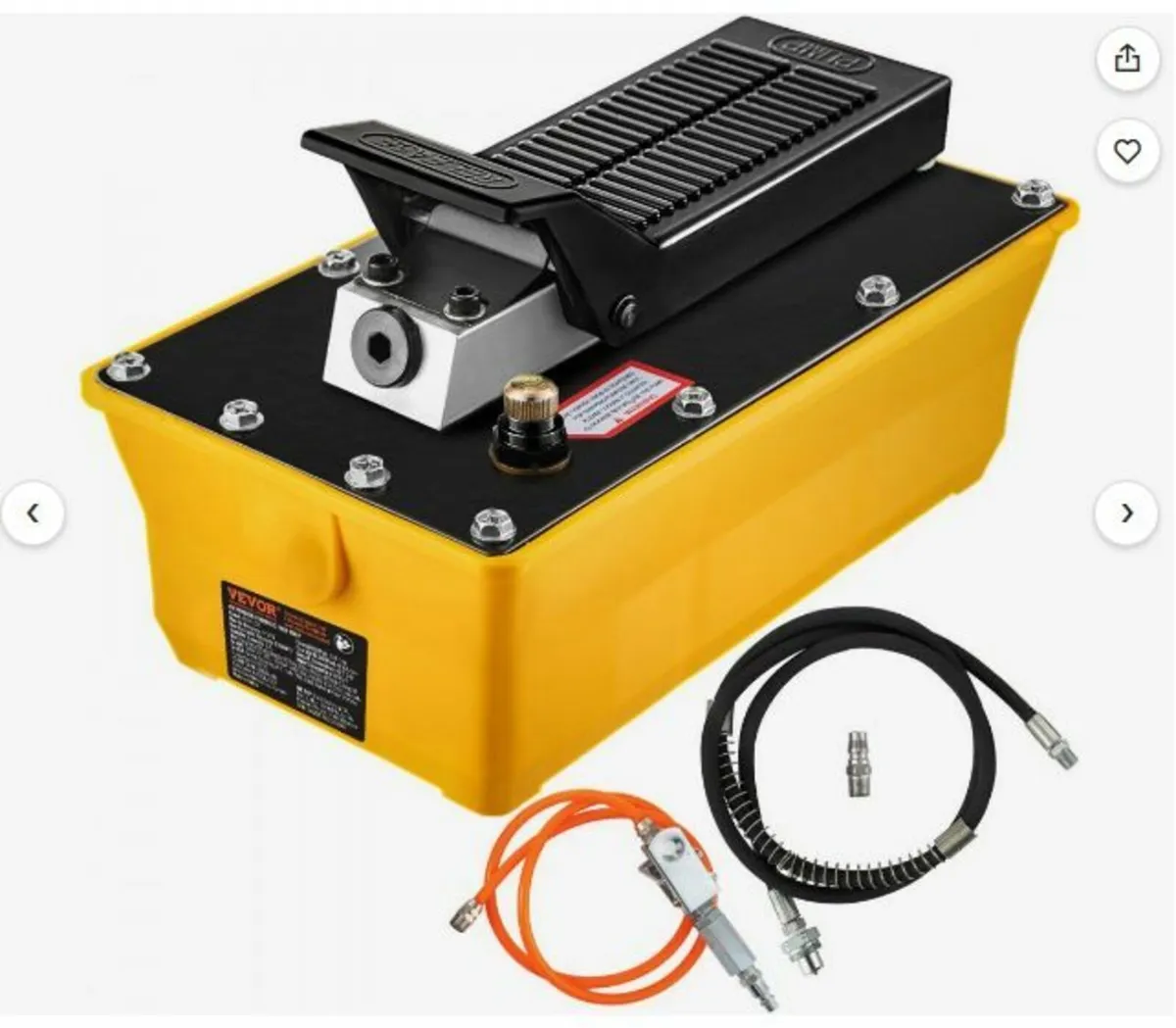 Air Hydraulic Pump, 10,000 PSI - Image 1