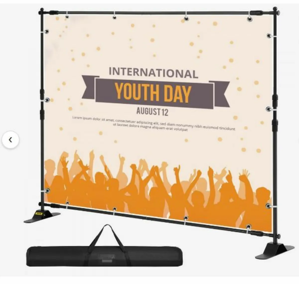 Step and Repeat 8'x8'- 10'x8' Backdrop Banner Stan - Image 1