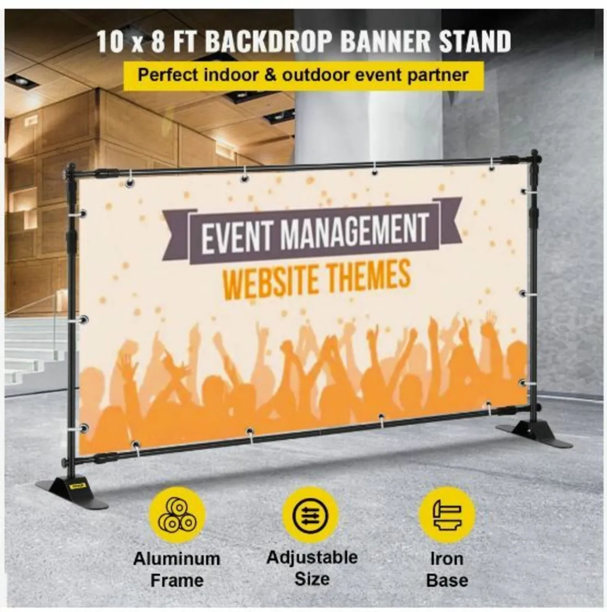 Step and Repeat 8'x8'- 10'x8' Backdrop Banner Stan - Image 3