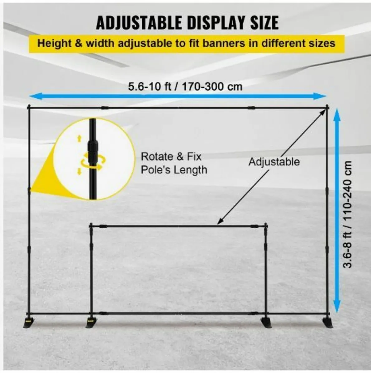 Step and Repeat 8'x8'- 10'x8' Backdrop Banner Stan - Image 4