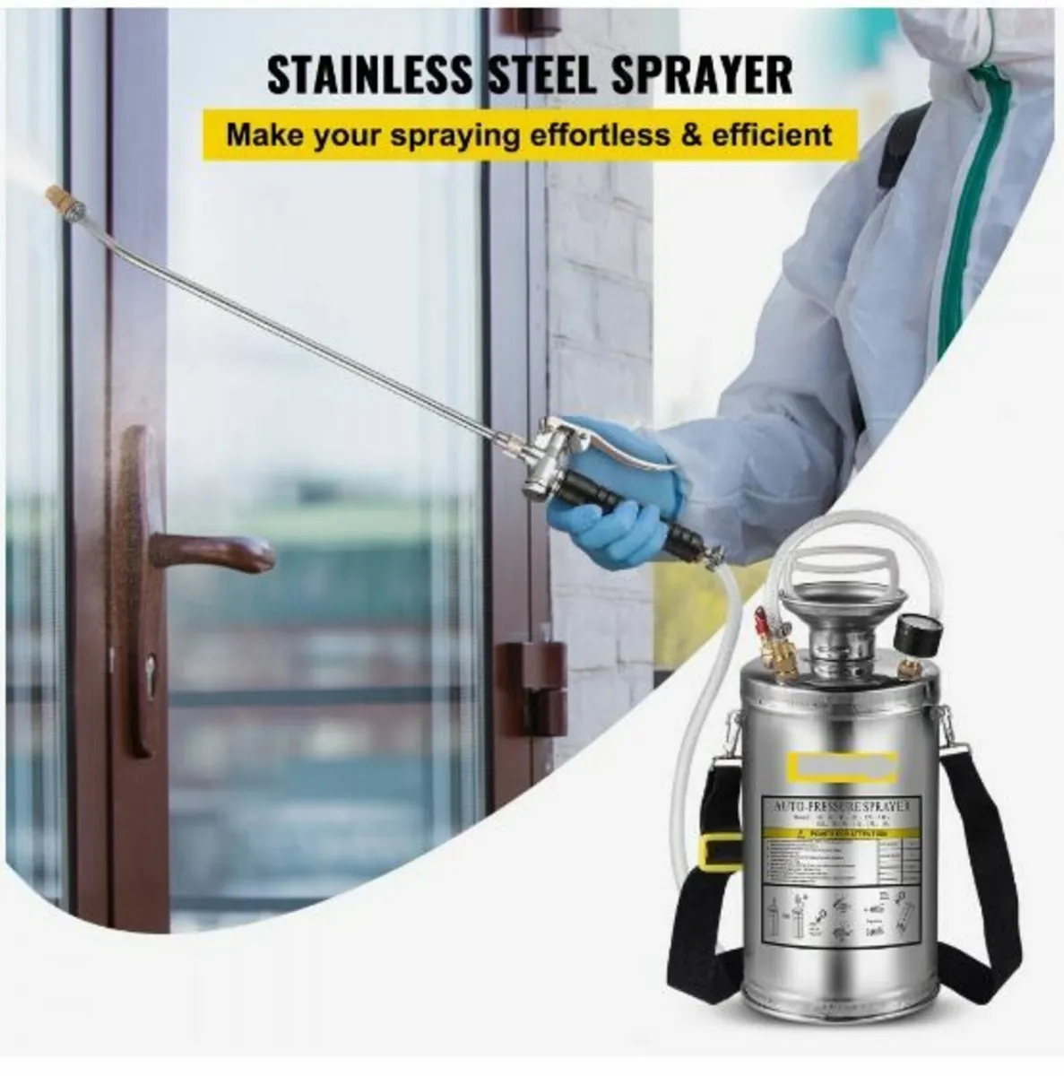 Stainless Steel Sprayer 6L Household - Image 1