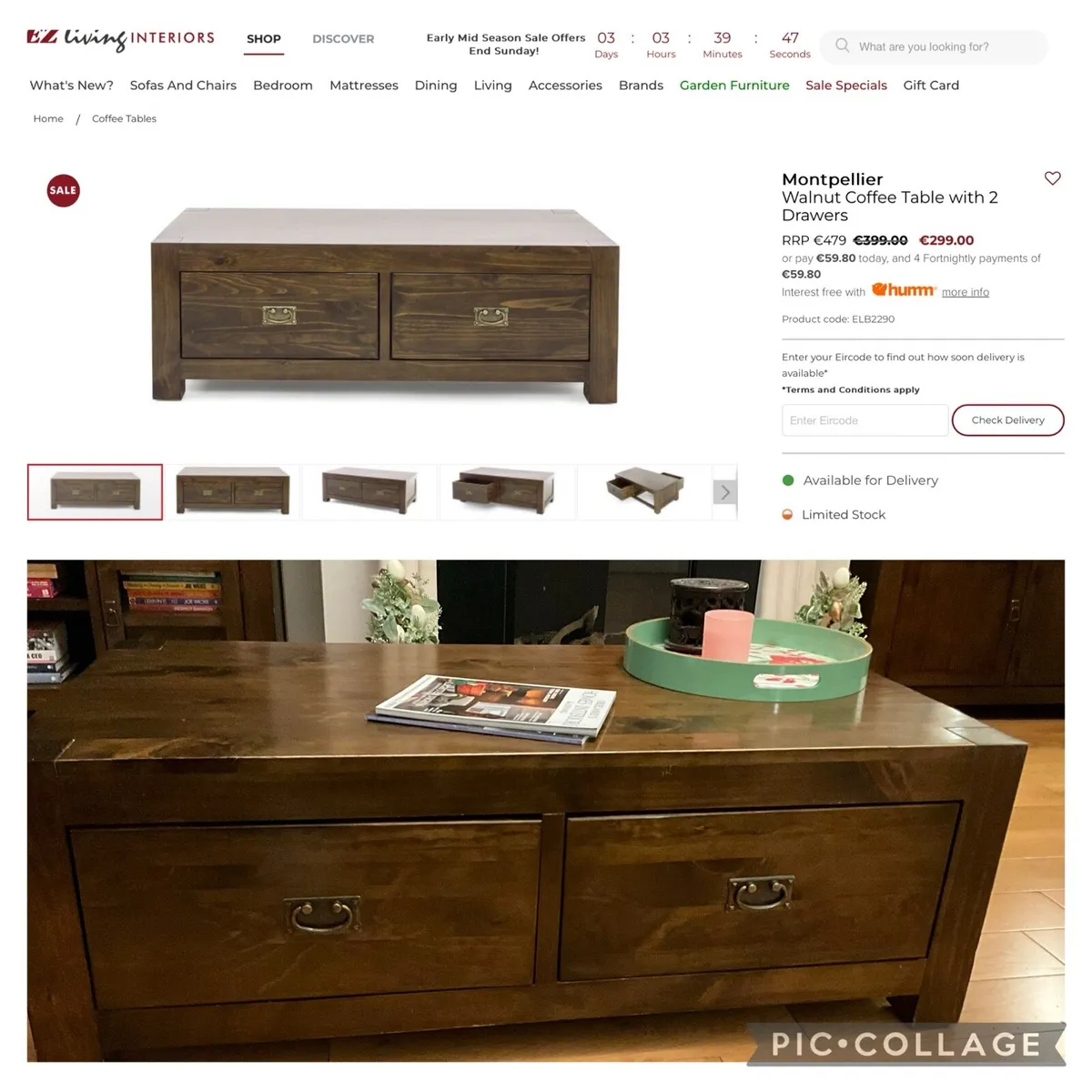 Coffee Table - Free - Must be collected - Image 2