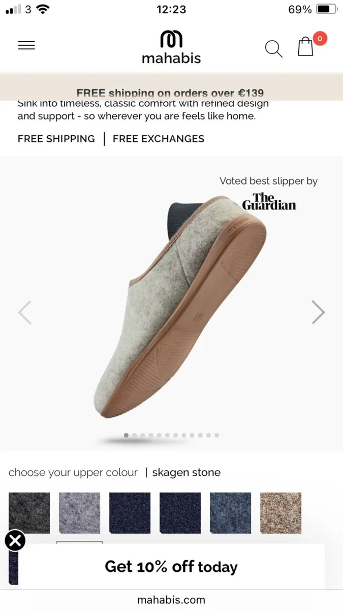 Men’s Mahibas sipper classic RSP €99*** size 10 - Image 1