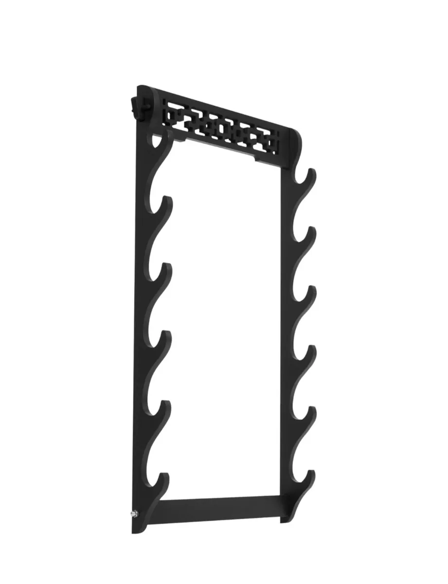 6-Tier Sword Holder Wall Mount Samurai Sword Stand - Image 2