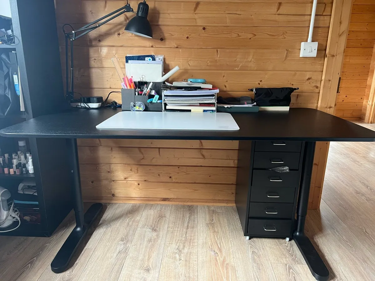 Ikea black Desk