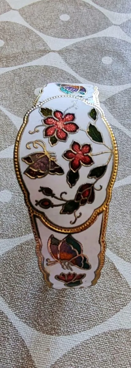 Vintage cloisonne enamel bangle - Image 4