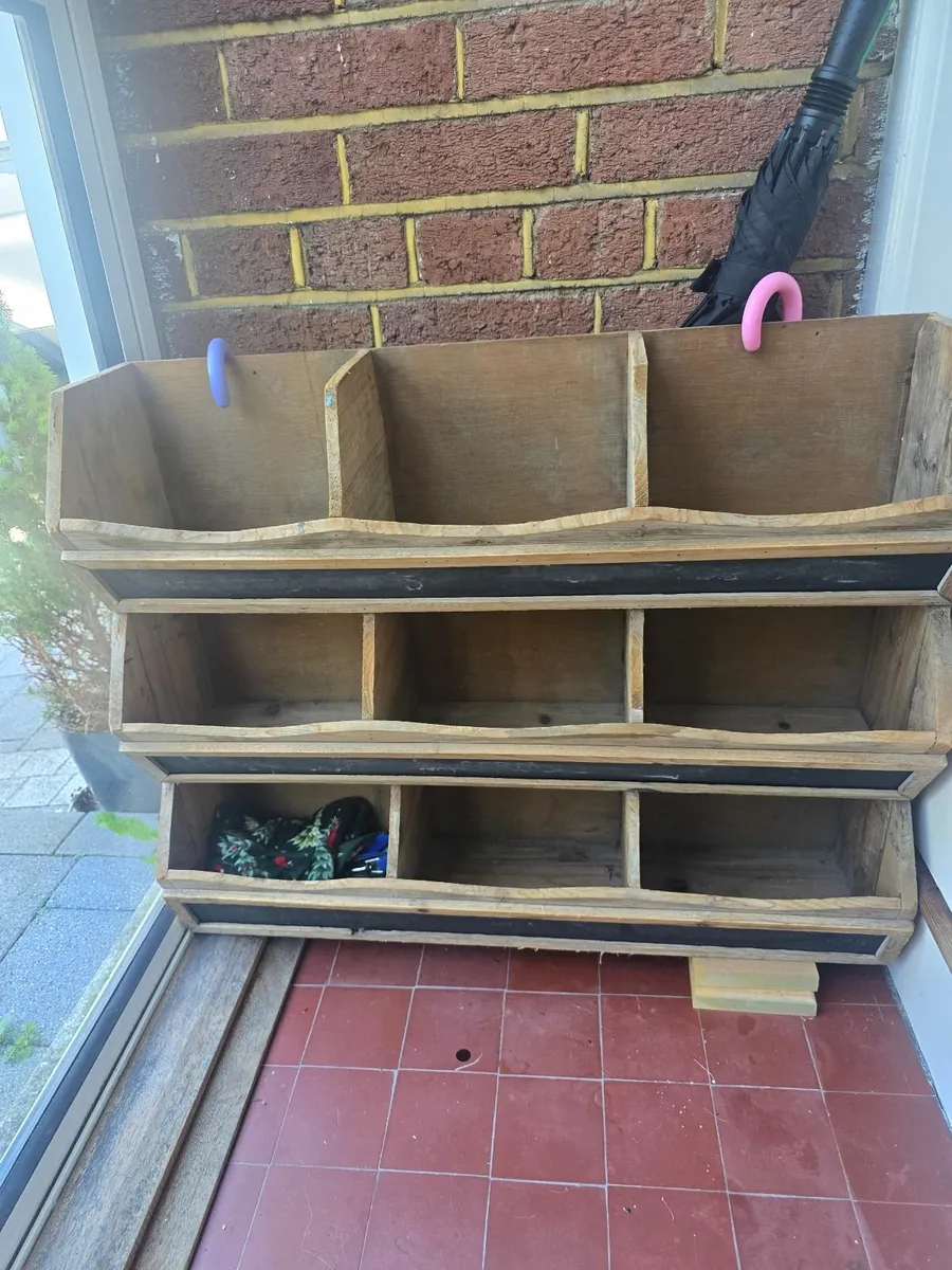 Vintage wooden display unit