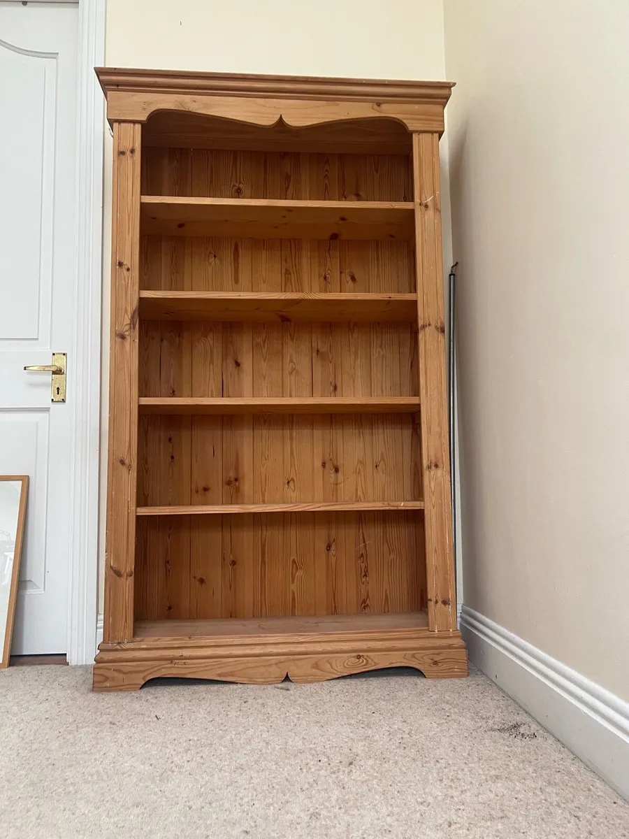 Retro Solid Pine Shelving Unit