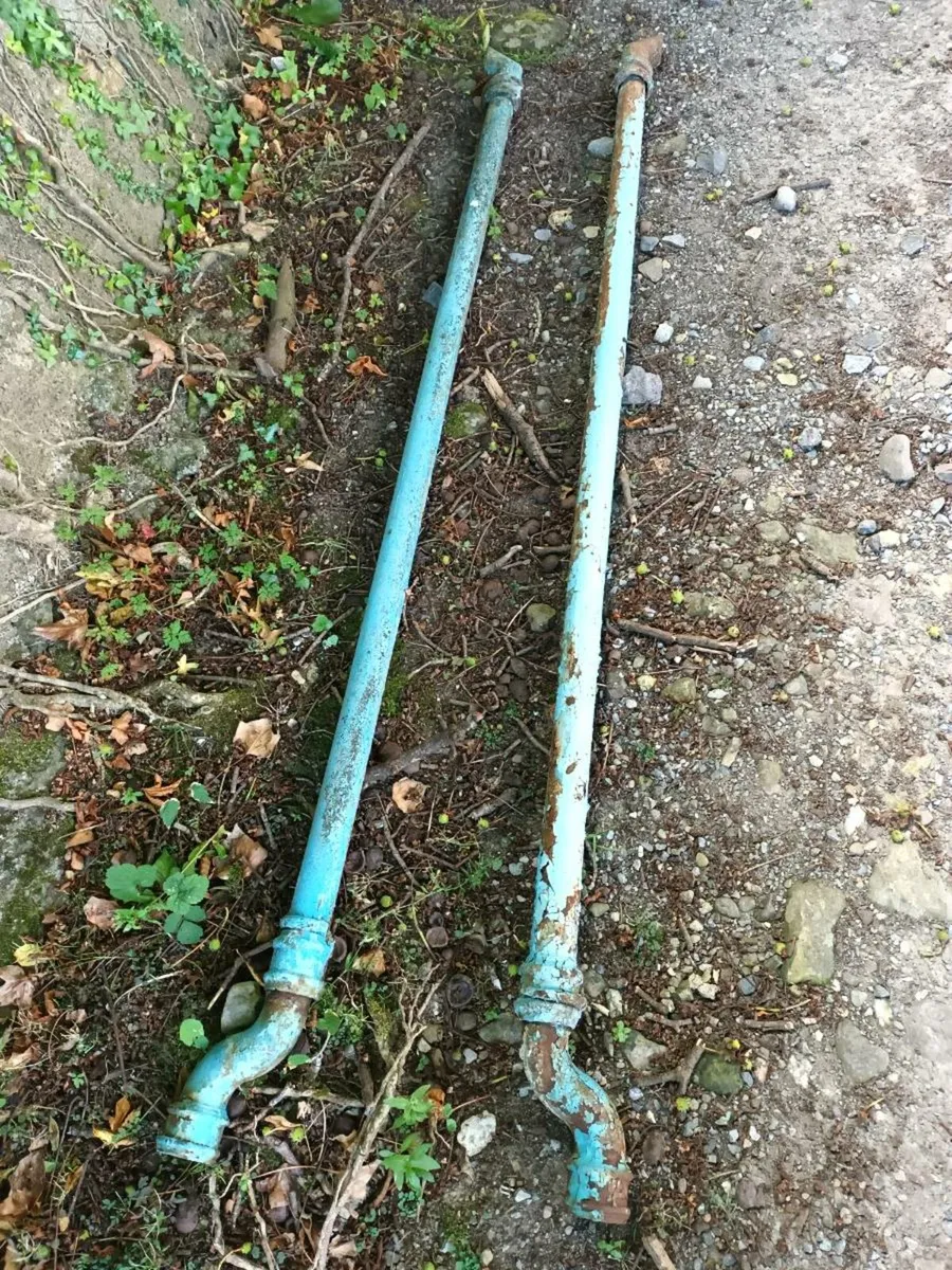 Pair of Cast Iron Downpipes - Image 1