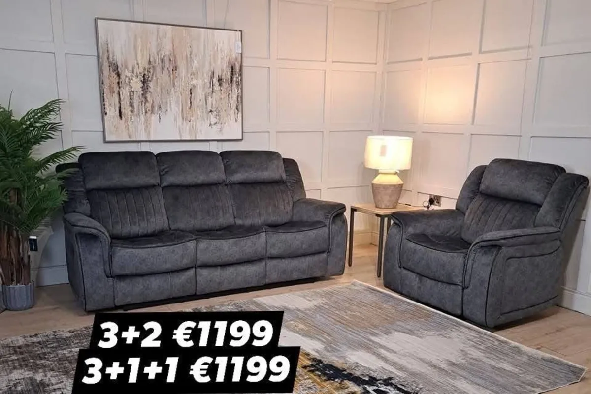 Fabric and leather sofas - Image 2
