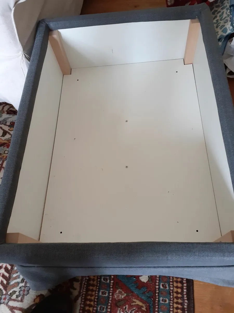 IKEA Ektorp footstool with storage - Image 2