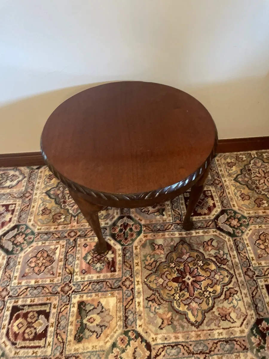 Circular Wooden Coffee Table - Image 3