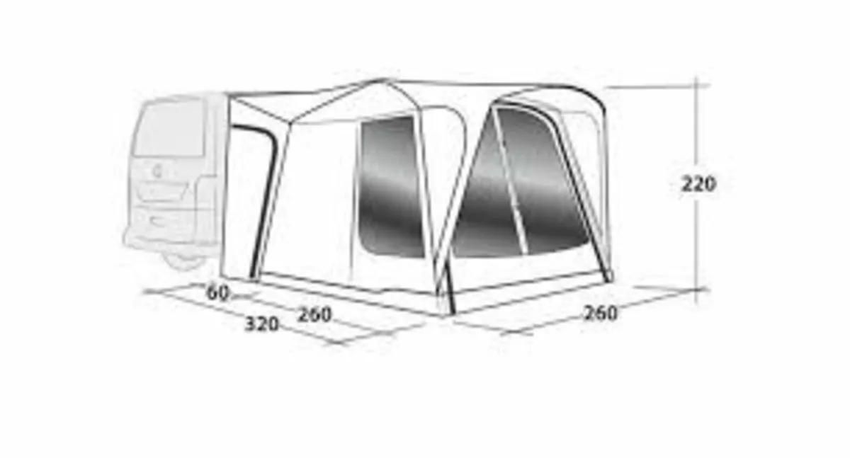 Outwell Drive away Milestone tent - Image 2