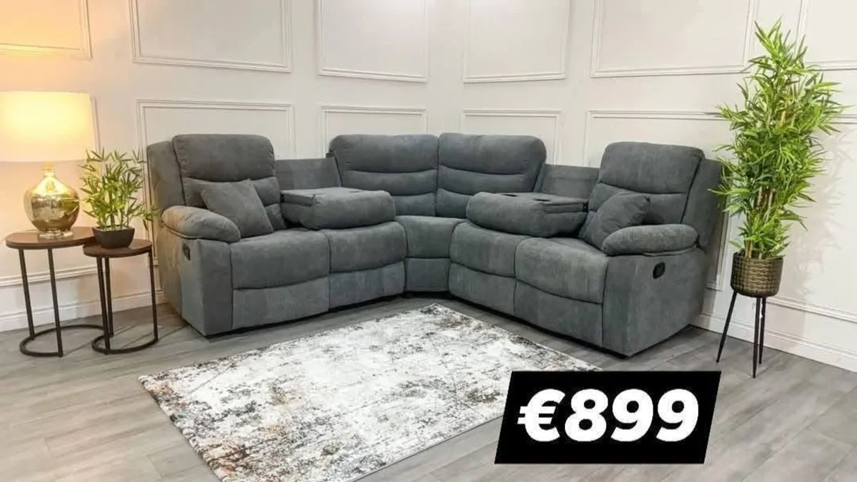Fabric and leather sofas - Image 3