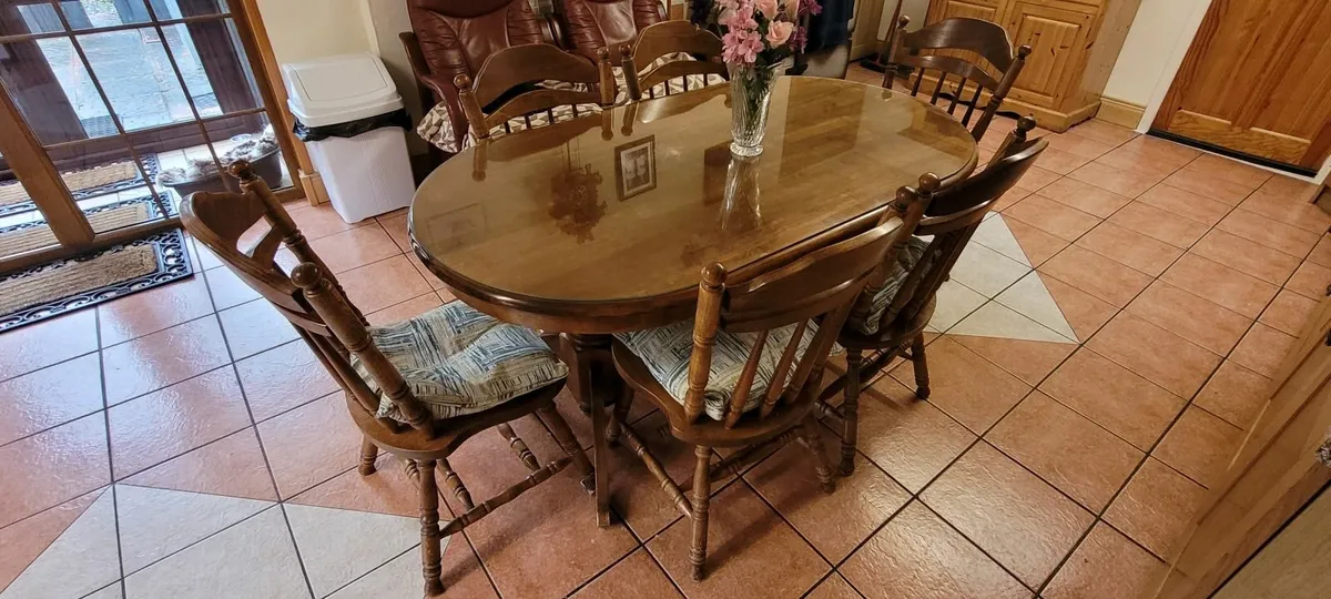 Dining Table and 6 Chairs - Image 1