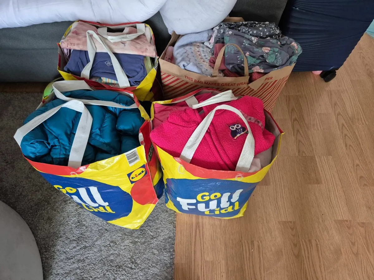 4 bags 0-9m girl clothes