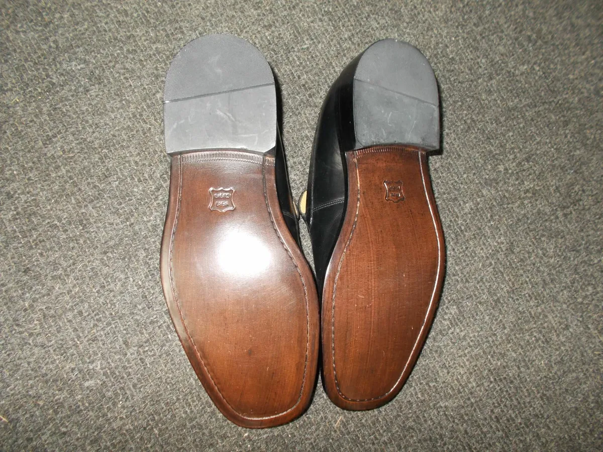 Men's Black Leather Loafers **NEW** - Image 2
