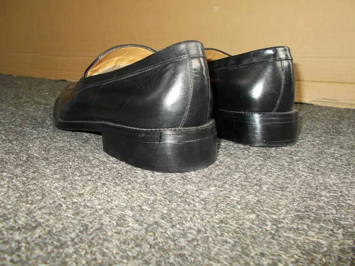 Men's Black Leather Loafers **NEW** - Image 4